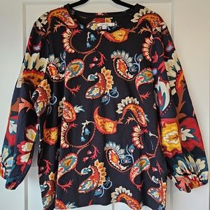 Chicos Patterned Shirt size 3